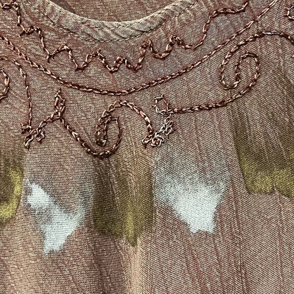 Fashion Force Women’s Fairycore Boho Midi Dress Embroidered Free Size Stretch - Picture 3 of 8